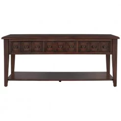 47.00 in. Antique Brown Rectangle Wood Coffee Table With 3 drawers for Living room by Polibi 16 47.00 in. Antique Brown Rectangle Wood Coffee Table With 3 drawers for Living room by Polibi -Cheap sumyeg Store antique brown polibi coffee tables rs 47rwct3d b c3 1000
