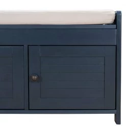 Antique Navy Storage Bench with Removable Cushion and 3 Shutter-shaped Doors by Polibi 23 Antique Navy Storage Bench with Removable Cushion and 3 Shutter-shaped Doors by Polibi -Cheap sumyeg Store antique navy polibi dining benches rs sbrc3d an fa 1000