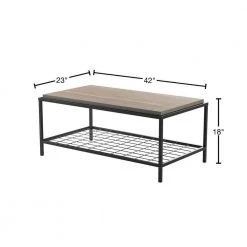 Ruby 42 in. Gray Ash Rectangle Wood and Metal Coffee Table by Brookside -Cheap sumyeg Store ash brookside coffee tables bs0004cft42gr 40 1000