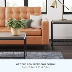 Ruby 24 in. Gray Ash Rectangle Wood and Metal End Table by Brookside -Cheap sumyeg Store ash brookside end side tables bs0004ent24gr 76 1000