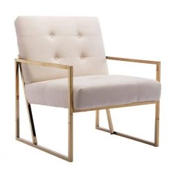 Modern Style Turfted Velvet Beige Home Office Armchair Golden Metal Living Room Chair by sumyeg 17 Modern Style Turfted Velvet Beige Home Office Armchair Golden Metal Living Room Chair by sumyeg -Cheap sumyeg Store beige sumyeg accent chairs ntxy vdbe386 c3 1000