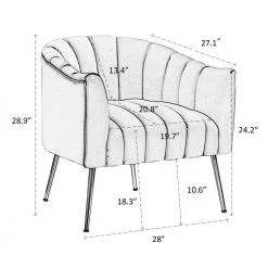 Classic Strip Beige Tufting Velvet Accent Chair Living Room Barrel Chair with Golden Metal Leg by sumyeg 17 Classic Strip Beige Tufting Velvet Accent Chair Living Room Barrel Chair with Golden Metal Leg by sumyeg -Cheap sumyeg Store beige sumyeg accent chairs ntxy vdbe391 1f 1000