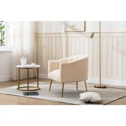 Classic Strip Beige Tufting Velvet Accent Chair Living Room Barrel Chair with Golden Metal Leg by sumyeg 18 Classic Strip Beige Tufting Velvet Accent Chair Living Room Barrel Chair with Golden Metal Leg by sumyeg -Cheap sumyeg Store beige sumyeg accent chairs ntxy vdbe391 d4 1000
