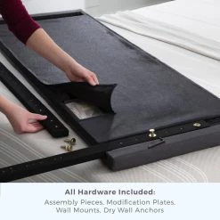 Jane Adjustable Black Velvet Upholstered Full Headboard by Brookside 16 Jane Adjustable Black Velvet Upholstered Full Headboard by Brookside -Cheap sumyeg Store black brookside headboards bs01uphbffvk 44 1000