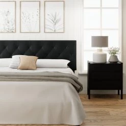 Avery Adjustable Black Faux Leather King Headboard by Brookside 21 Avery Adjustable Black Faux Leather King Headboard by Brookside -Cheap sumyeg Store black brookside headboards bs01uphbkkfk 31 1000