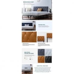 Avery Adjustable Black Faux Leather King Headboard by Brookside 14 Avery Adjustable Black Faux Leather King Headboard by Brookside -Cheap sumyeg Store black brookside headboards bs01uphbkkfk 66 1000