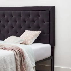 EllaUpholstered Black King/California King Headboard with Diamond Tufting by Brookside 12 EllaUpholstered Black King/California King Headboard with Diamond Tufting by Brookside -Cheap sumyeg Store black brookside headboards bskkredtbkhb 1f 1000