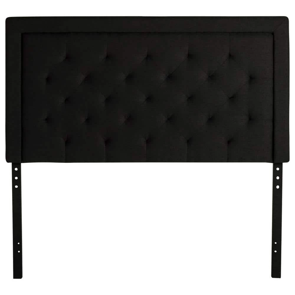 EllaUpholstered Black King/California King Headboard with Diamond Tufting by Brookside 3 EllaUpholstered Black King/California King Headboard with Diamond Tufting by Brookside