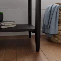 Eden 1-Drawer Black Classic Wood Nightstand 23 in. H x 20 in. W x 18.5 in. D by Brookside -Cheap sumyeg Store black brookside nightstands bs0005ent20bk 1f 1000