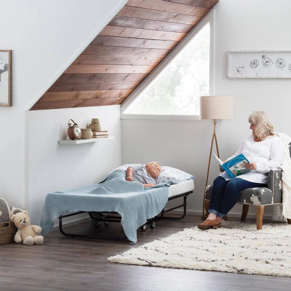 Rollaway Bed with 4 in. Twin XL Memory Foam Mattress Medium-Plush Folding Mattress by Brookside 12 Rollaway Bed with 4 in. Twin XL Memory Foam Mattress Medium-Plush Folding Mattress by Brookside - Image 10