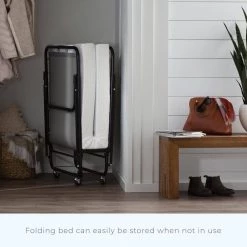 Rollaway Bed with 4 in. Twin XL Memory Foam Mattress Medium-Plush Folding Mattress by Brookside 20 Rollaway Bed with 4 in. Twin XL Memory Foam Mattress Medium-Plush Folding Mattress by Brookside -Cheap sumyeg Store black brookside rollaway beds bs04txmfrb fa 1000