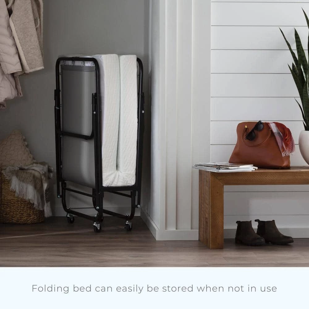 Rollaway Bed with 4 in. Twin XL Memory Foam Mattress Medium-Plush Folding Mattress by Brookside 10 Rollaway Bed with 4 in. Twin XL Memory Foam Mattress Medium-Plush Folding Mattress by Brookside - Image 8