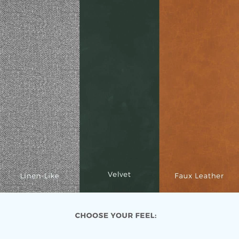 Brynn 76 in. Black Faux Leather Upholstered 3 Seat Square Arm Sofa with Removable Cushions and Buttonless Tufting by Brookside 11 Brynn 76 in. Black Faux Leather Upholstered 3 Seat Square Arm Sofa with Removable Cushions and Buttonless Tufting by Brookside - Image 9