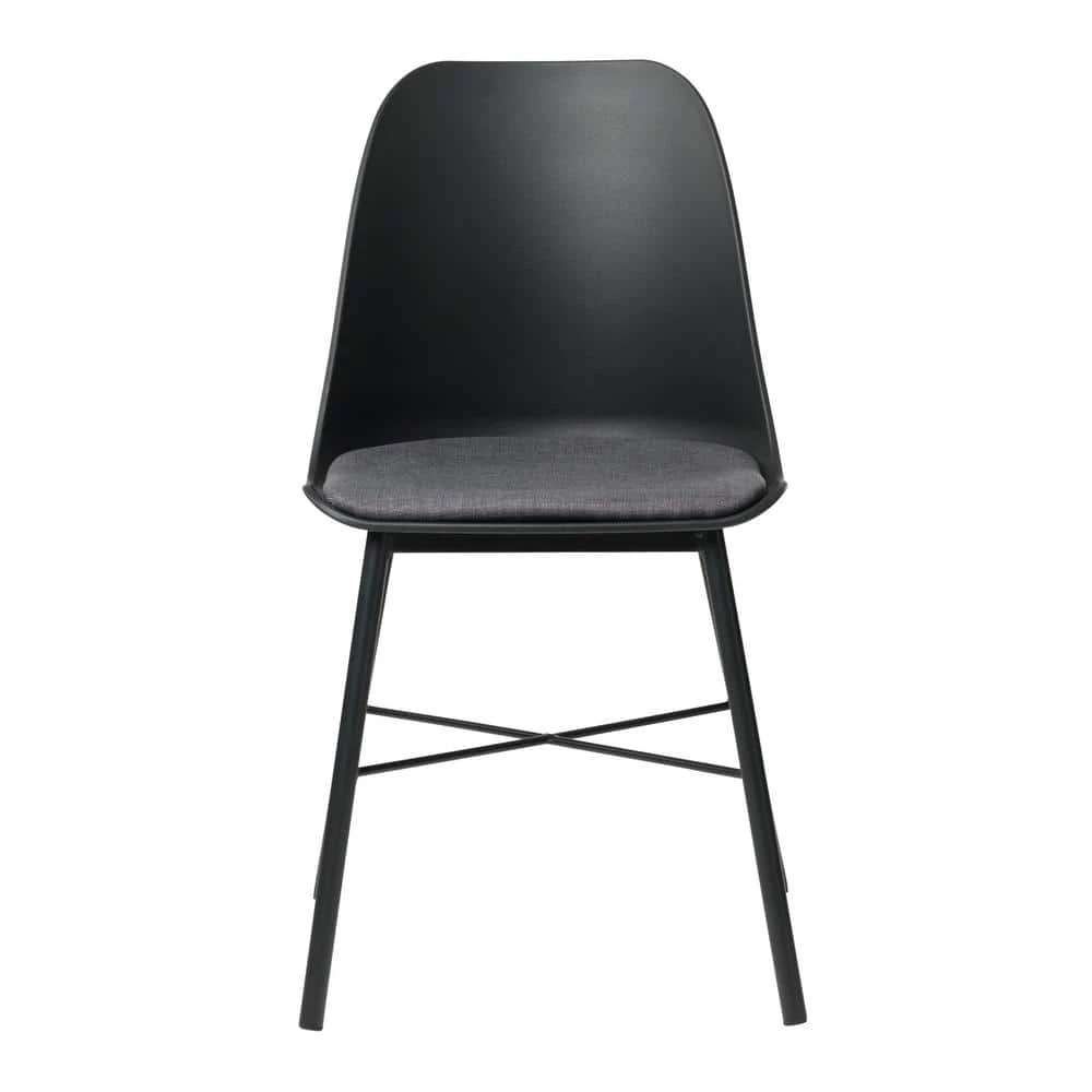 Tampa Black Modern Dining Side Chair with Cushion Seat (Set of 2), by Nyhus 5 Tampa Black Modern Dining Side Chair with Cushion Seat (Set of 2), by Nyhus - Image 3
