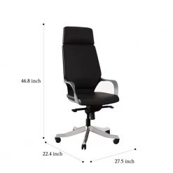 Hunter Black High-Back Aluminum Base Leather Upholstery Adjustable Ergonomic Executive Office Chair by Nyhus 11 Hunter Black High-Back Aluminum Base Leather Upholstery Adjustable Ergonomic Executive Office Chair by Nyhus -Cheap sumyeg Store black nyhus ergonomic chairs hd 60005050 4f 1000