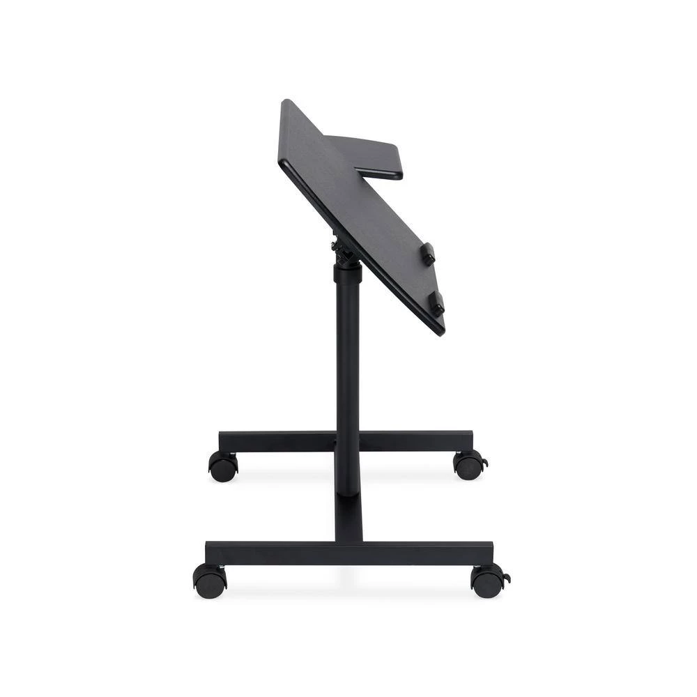 28 in. Rectangular Modern Style Black PVC Tilting Reading Table / Laptop Desk by Nyhus 5 28 in. Rectangular Modern Style Black PVC Tilting Reading Table / Laptop Desk by Nyhus - Image 3