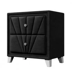 3-Pieces Black Full Bedroom Set Velvet Upholstered Bed and 2 Nightstand by Polibi 21 3-Pieces Black Full Bedroom Set Velvet Upholstered Bed and 2 Nightstand by Polibi -Cheap sumyeg Store black polibi bedroom sets cb 3pbsvu fb 4f 1000