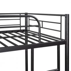 Black Simple and Durable Twin Over Twin Metal Bunk Bed(78.1 in.L x 41.4 in.W x 65.3 in.H) by Polibi 14 Black Simple and Durable Twin Over Twin Metal Bunk Bed(78.1 in.L x 41.4 in.W x 65.3 in.H) by Polibi -Cheap sumyeg Store black polibi bunk beds rs sdttmb b 4f 1000
