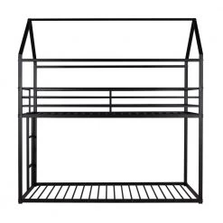 Black Twin over Twin Metal Frame Ladder Bunk Beds with Ladder for Kids by Polibi 15 Black Twin over Twin Metal Frame Ladder Bunk Beds with Ladder for Kids by Polibi -Cheap sumyeg Store black polibi bunk beds rs totmfbb b c3 1000