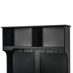 Black Hall Tree with Coat Hanger, Storage Bench for Livingroom, Hallway by Polibi 17 Black Hall Tree with Coat Hanger, Storage Bench for Livingroom, Hallway by Polibi -Cheap sumyeg Store black polibi hall trees rs htchsb b 4f 1000
