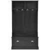 Black Hall Tree with Coat Hanger, Storage Bench for Livingroom, Hallway by Polibi 1 Black Hall Tree with Coat Hanger, Storage Bench for Livingroom, Hallway by Polibi -Cheap sumyeg Store black polibi hall trees rs htchsb b 64 1000