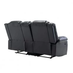 71.7 in. W Black PU Leather 2-Seat Straight Loveseat, Home Theater Seating Manual Recliner by Polibi 17 71.7 in. W Black PU Leather 2-Seat Straight Loveseat, Home Theater Seating Manual Recliner by Polibi -Cheap sumyeg Store black polibi loveseats rs bpltsl tw 66 1000