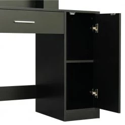 35.43 x 15.75 x 52.76 in. Black Rectangular Makeup Table Stool Set Dressing Table with Mirror and-Drawer by sumyeg 28 35.43 x 15.75 x 52.76 in. Black Rectangular Makeup Table Stool Set Dressing Table with Mirror and-Drawer by sumyeg -Cheap sumyeg Store black sumyeg dressers sg 331jf6277 d4 1000