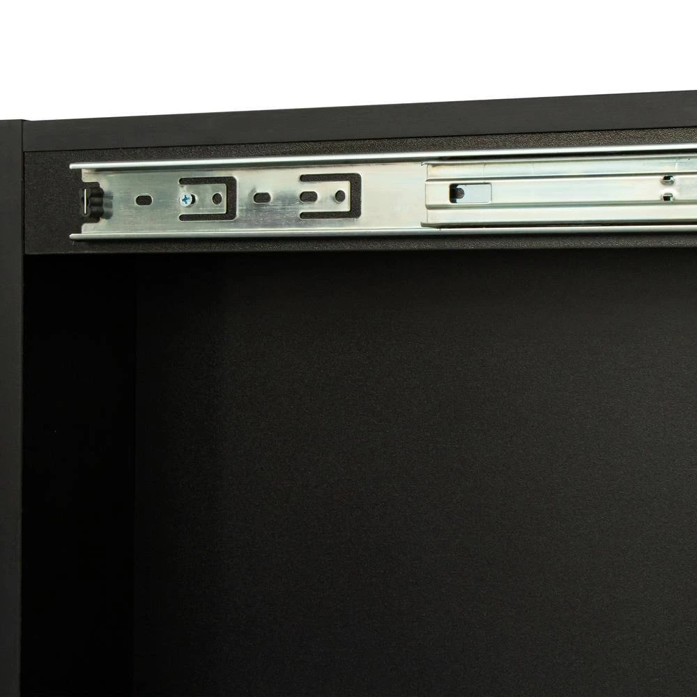 31.5 x 15.75 x 58.67 in. Modern Black Vanity Table Set Dressing Makeup Table with Mirror and Stool and-Drawer by sumyeg 5 31.5 x 15.75 x 58.67 in. Modern Black Vanity Table Set Dressing Makeup Table with Mirror and Stool and-Drawer by sumyeg - Image 3