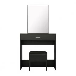 31.5 x 15.75 x 58.67 in. Modern Black Vanity Table Set Dressing Makeup Table with Mirror and Stool and-Drawer by sumyeg 16 31.5 x 15.75 x 58.67 in. Modern Black Vanity Table Set Dressing Makeup Table with Mirror and Stool and-Drawer by sumyeg -Cheap sumyeg Store black sumyeg dressers sg 331jf6279 66 1000