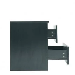 19.68 x 15.75 x 19.69 in. Wood 2-Drawer Black Nightstand Side Table Accent Table for Bedroom by sumyeg -Cheap sumyeg Store black sumyeg nightstands sg 331jf8740 44 1000