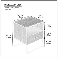 1-Drawer Gold & Black Nightstand 17.7 in. H x 17.7 in. W x 15.7 in. L Bedside Table Sofa End Table by sumyeg 14 1-Drawer Gold & Black Nightstand 17.7 in. H x 17.7 in. W x 15.7 in. L Bedside Table Sofa End Table by sumyeg -Cheap sumyeg Store black sumyeg nightstands sy jt5457 9 44 1000