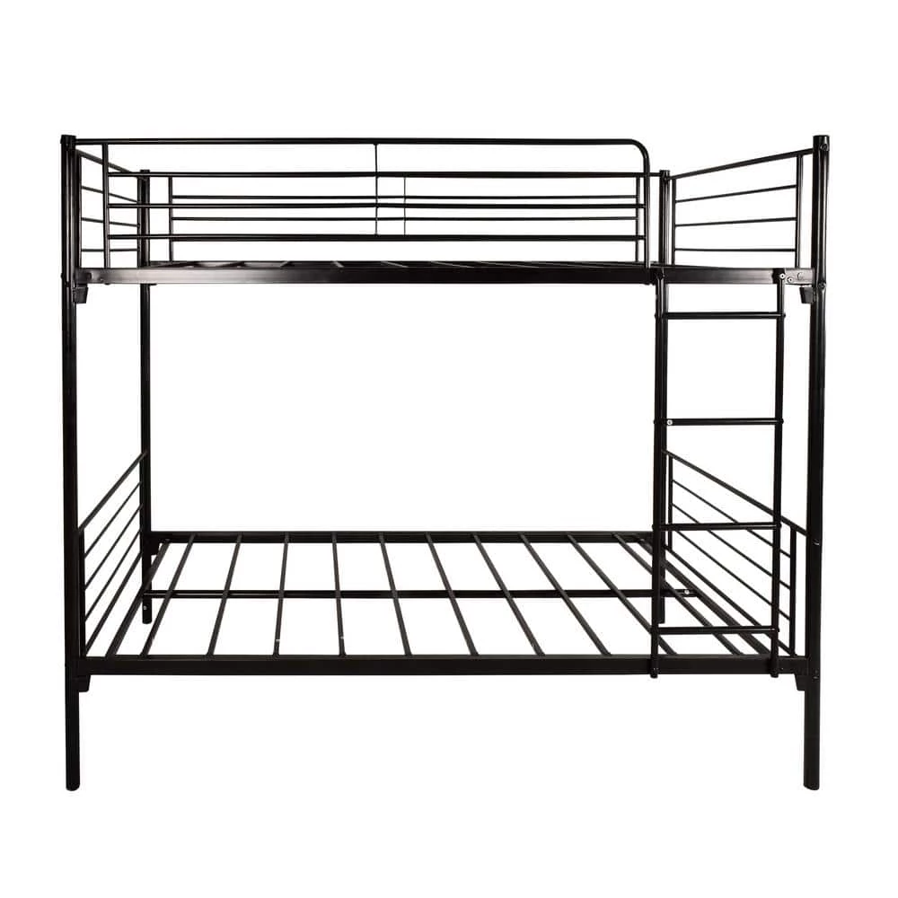 New Design Black Metal Full Platform Bed Twin-Over-Twin Bunk Bed with Ladder by sumyeg 3 New Design Black Metal Full Platform Bed Twin-Over-Twin Bunk Bed with Ladder by sumyeg