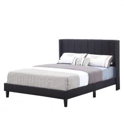 Black Wood Frame Bed Frame Queen Platform Bed with Wingback Headboard and Slats by sumyeg 11 Black Wood Frame Bed Frame Queen Platform Bed with Wingback Headboard and Slats by sumyeg -Cheap sumyeg Store black sumyeg platform beds sy 23jtfw 1 c3 1000