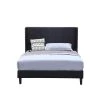 Black Wood Frame Bed Frame Full Platform Bed with Wingback Headboard and Slats by sumyeg 1 Black Wood Frame Bed Frame Full Platform Bed with Wingback Headboard and Slats by sumyeg -Cheap sumyeg Store black sumyeg platform beds sy 25jtfw 1 64 1000