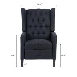 Ergonomic Black Fabric Arm Pushing Recliner Chair Curved Back Recliner by sumyeg 18 Ergonomic Black Fabric Arm Pushing Recliner Chair Curved Back Recliner by sumyeg -Cheap sumyeg Store black sumyeg recliners sy 6w42 40 1000
