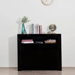 Black High Gloss Kitchen Buffet Cupboard 2-Doors Sideboard Storage Cabinet with LED Light by sumyeg 13 Black High Gloss Kitchen Buffet Cupboard 2-Doors Sideboard Storage Cabinet with LED Light by sumyeg -Cheap sumyeg Store black sumyeg sideboards buffet tables sg 331jfs032 1f 1000