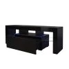 51 in. Black TV Stand Entertainment Center TV Console Cabinet with LED Lights Fits TV's up to 55 in. by sumyeg 1 51 in. Black TV Stand Entertainment Center TV Console Cabinet with LED Lights Fits TV's up to 55 in. by sumyeg -Cheap sumyeg Store black sumyeg tv stands sg 331jf5870 64 1000