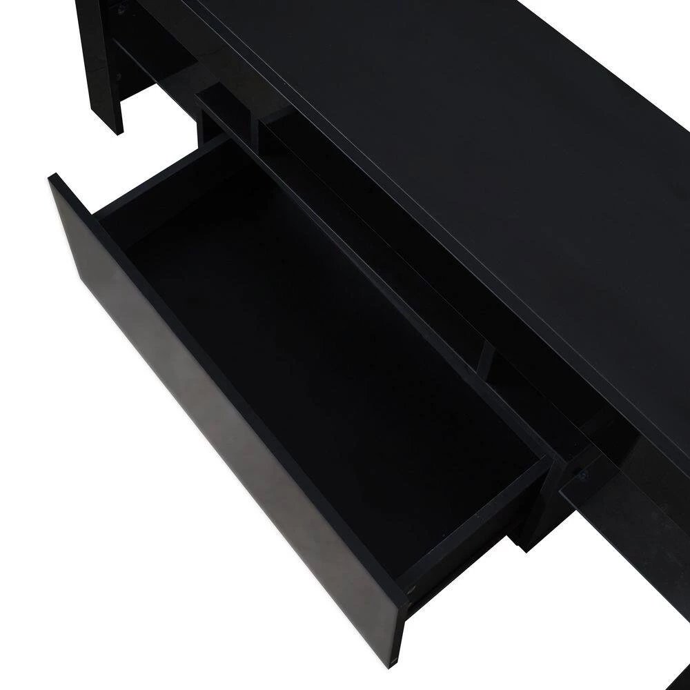 51 in. Black TV Stand Entertainment Center TV Console Cabinet with LED Lights Fits TV's up to 55 in. by sumyeg 8 51 in. Black TV Stand Entertainment Center TV Console Cabinet with LED Lights Fits TV's up to 55 in. by sumyeg - Image 6