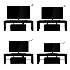 51 in. Black TV Stand Entertainment Center TV Console Cabinet with LED Lights Fits TV's up to 55 in. by sumyeg 22 51 in. Black TV Stand Entertainment Center TV Console Cabinet with LED Lights Fits TV's up to 55 in. by sumyeg -Cheap sumyeg Store black sumyeg tv stands sg 331jf5870 77 1000