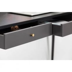 Modern 19.7 in. Black Oak 3-Drawer Writing Desk Computer Desk with Oak Grain by sumyeg 13 Modern 19.7 in. Black Oak 3-Drawer Writing Desk Computer Desk with Oak Grain by sumyeg -Cheap sumyeg Store black sumyeg writing desks sy 30jtfw 4f 1000