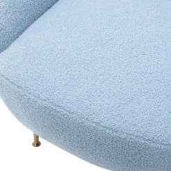 Blue Modern Comfy Leisure Altay Velvet Armchair with Ottoman by Polibi 21 Blue Modern Comfy Leisure Altay Velvet Armchair with Ottoman by Polibi -Cheap sumyeg Store blue polibi accent chairs rs mclaa bu 44 1000