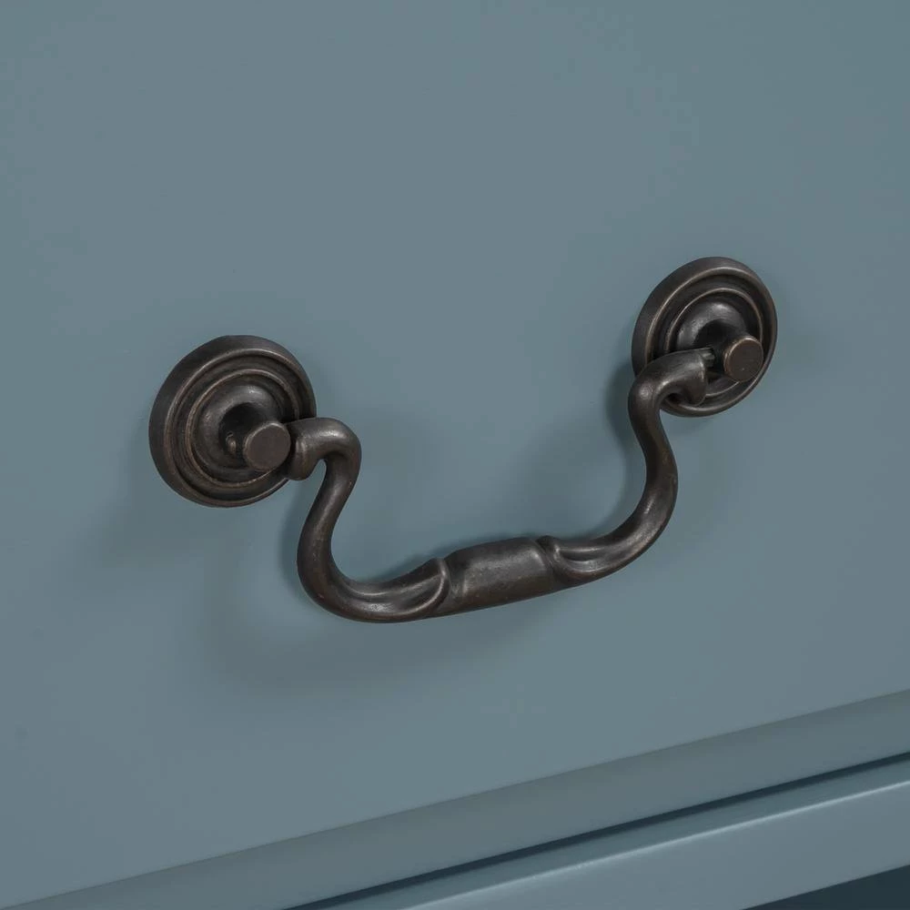 Nifty Blue 1-Drawer Solid Wood Nightstand with Free Storage Space (16.4 in. D x 23.7 in. W x 25.9 in. H) by Polibi 11 Nifty Blue 1-Drawer Solid Wood Nightstand with Free Storage Space (16.4 in. D x 23.7 in. W x 25.9 in. H) by Polibi - Image 9