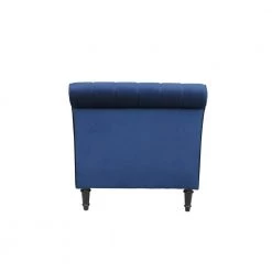 Blue Velvet Fabric Armless Chaise Lounge With Pillow For Living Room Bed Room by sumyeg 16 Blue Velvet Fabric Armless Chaise Lounge With Pillow For Living Room Bed Room by sumyeg -Cheap sumyeg Store blue sumyeg chaise lounges sy 6w51 4f 1000
