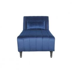 Blue Velvet Fabric Armless Chaise Lounge With Pillow For Living Room Bed Room by sumyeg 15 Blue Velvet Fabric Armless Chaise Lounge With Pillow For Living Room Bed Room by sumyeg -Cheap sumyeg Store blue sumyeg chaise lounges sy 6w51 c3 1000