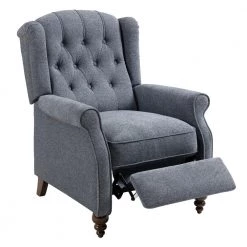 Blue Ergonomic Fabric Recliner Push Back Reclining Chair with Adjustable Footrest by sumyeg 12 Blue Ergonomic Fabric Recliner Push Back Reclining Chair with Adjustable Footrest by sumyeg -Cheap sumyeg Store blue sumyeg recliners sybl 10qn 4f 1000