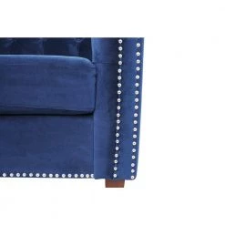 31.5 in. Flared Arm Sofa Velvet 3-Seater Rectangular Straight Sofa with Reversible Cushion in Blue by sumyeg 19 31.5 in. Flared Arm Sofa Velvet 3-Seater Rectangular Straight Sofa with Reversible Cushion in Blue by sumyeg -Cheap sumyeg Store blue sumyeg sofas couches sy 6w44 4f 1000
