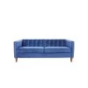 31.5 in. Flared Arm Sofa Velvet 3-Seater Rectangular Straight Sofa with Reversible Cushion in Blue by sumyeg 2 31.5 in. Flared Arm Sofa Velvet 3-Seater Rectangular Straight Sofa with Reversible Cushion in Blue by sumyeg -Cheap sumyeg Store blue sumyeg sofas couches sy 6w44 64 1000