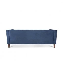 31.5 in. Flared Arm Sofa Velvet 3-Seater Rectangular Straight Sofa with Reversible Cushion in Blue by sumyeg 17 31.5 in. Flared Arm Sofa Velvet 3-Seater Rectangular Straight Sofa with Reversible Cushion in Blue by sumyeg -Cheap sumyeg Store blue sumyeg sofas couches sy 6w44 77 1000