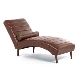 Luxury Bronze PU Armless Chaise Lounge For Bedroom Office Living Room With Wooden Feet by sumyeg 19 Luxury Bronze PU Armless Chaise Lounge For Bedroom Office Living Room With Wooden Feet by sumyeg -Cheap sumyeg Store bronze sumyeg chaise lounges sy 6w46 c3 1000