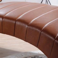 Luxury Bronze PU Armless Chaise Lounge For Bedroom Office Living Room With Wooden Feet by sumyeg 23 Luxury Bronze PU Armless Chaise Lounge For Bedroom Office Living Room With Wooden Feet by sumyeg -Cheap sumyeg Store bronze sumyeg chaise lounges sy 6w46 fa 1000